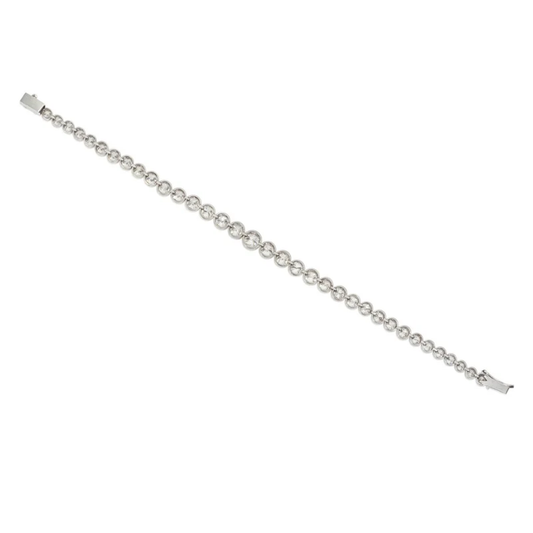 Art Deco Platinum Diamond Bracelet back