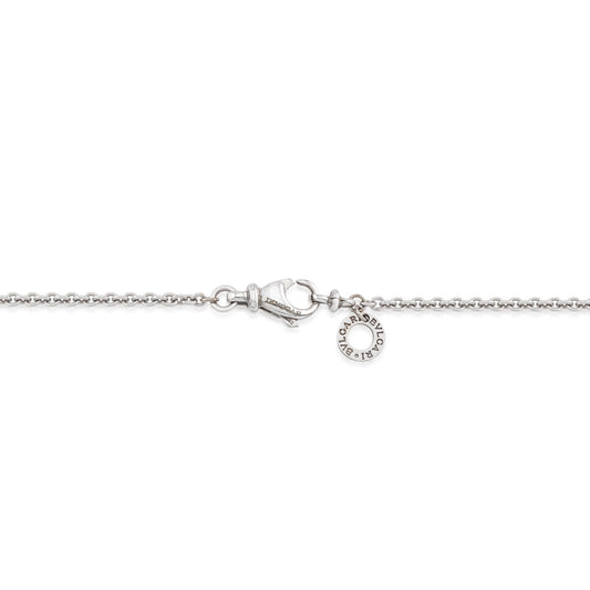 Bulgari Post-1980s 18KT White Gold Cultured Pearl & Diamond Necklace clasp