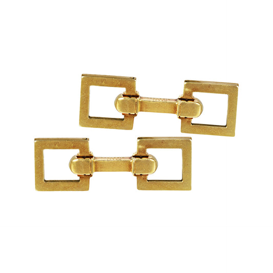 Mauboussin Paris 1950s 18KT Yellow Gold Cufflinks back