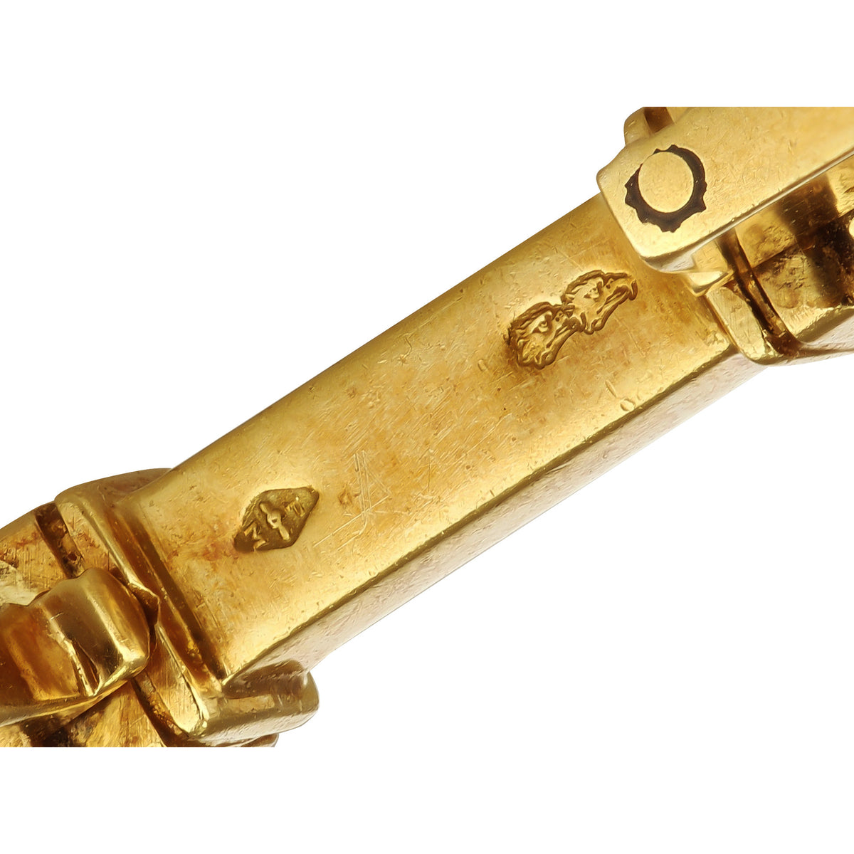 Mauboussin Paris 1950s 18KT Yellow Gold Cufflinks signature