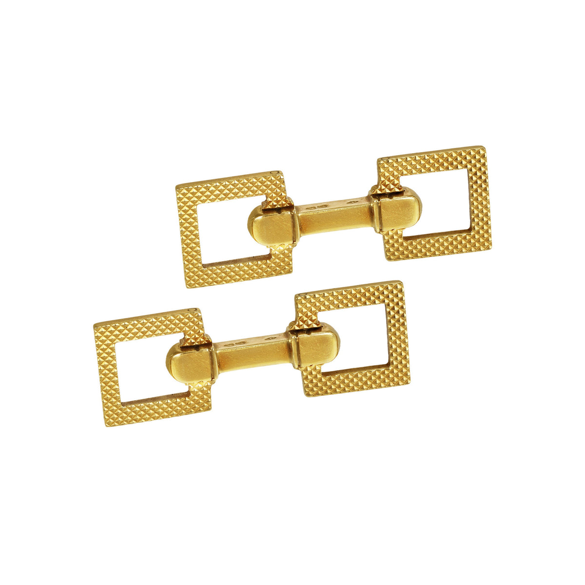 Mauboussin Paris 1950s 18KT Yellow Gold Cufflinks front
