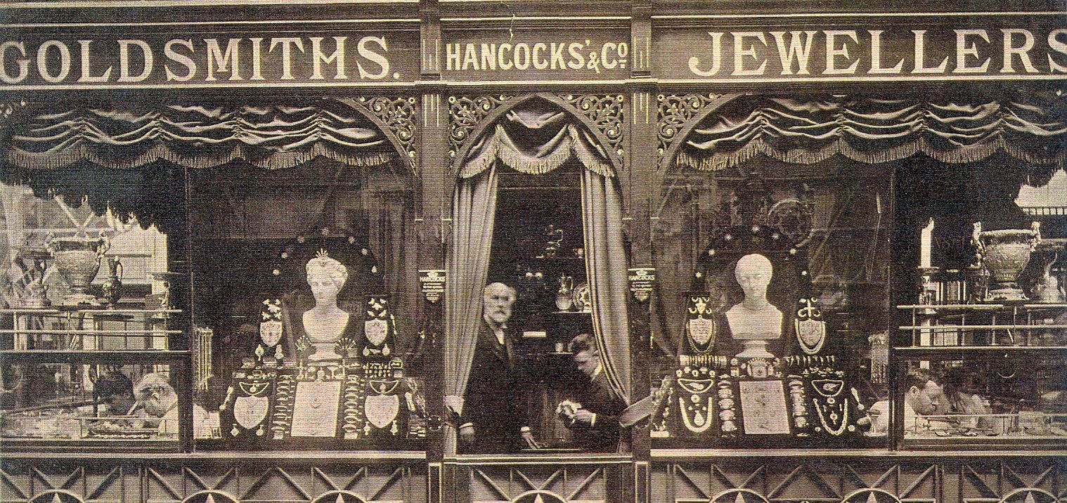 old picture of the Hancocks shop in London
