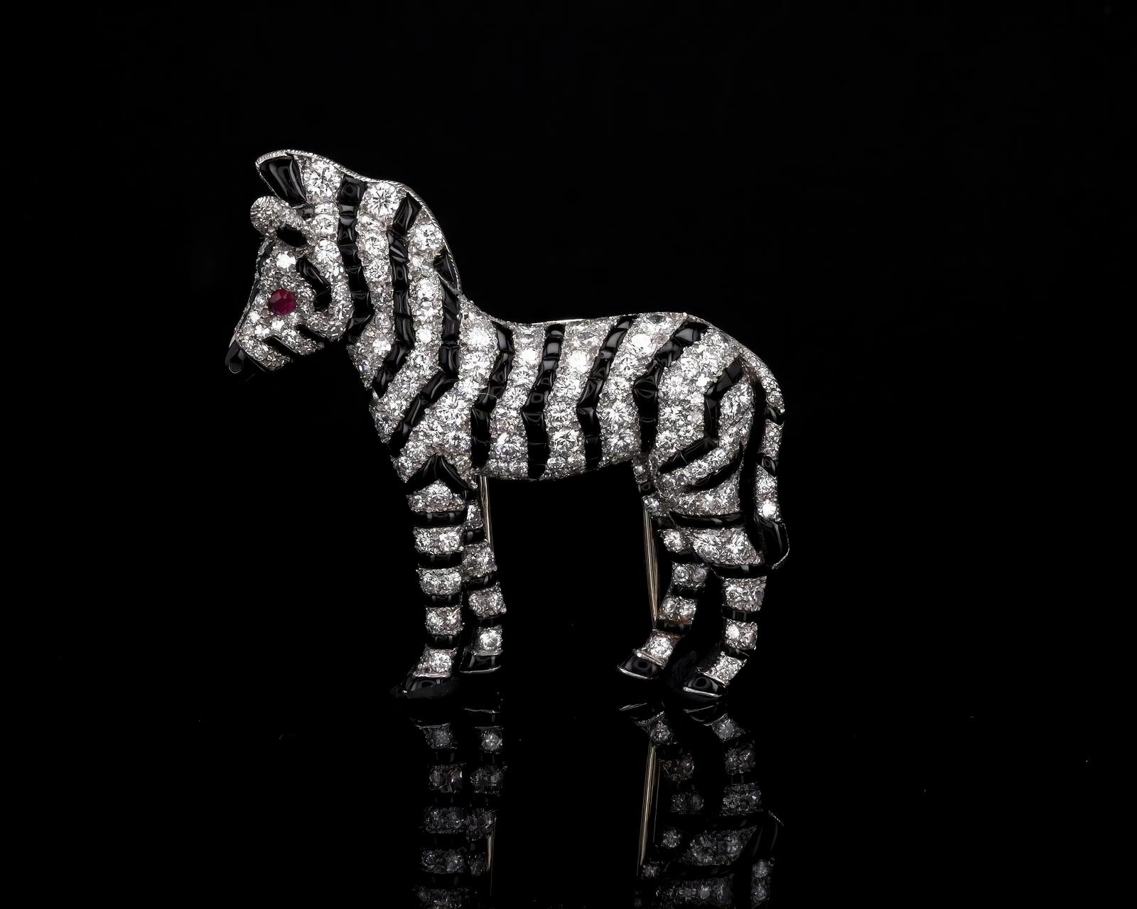 Zebra brooch from Zebrak