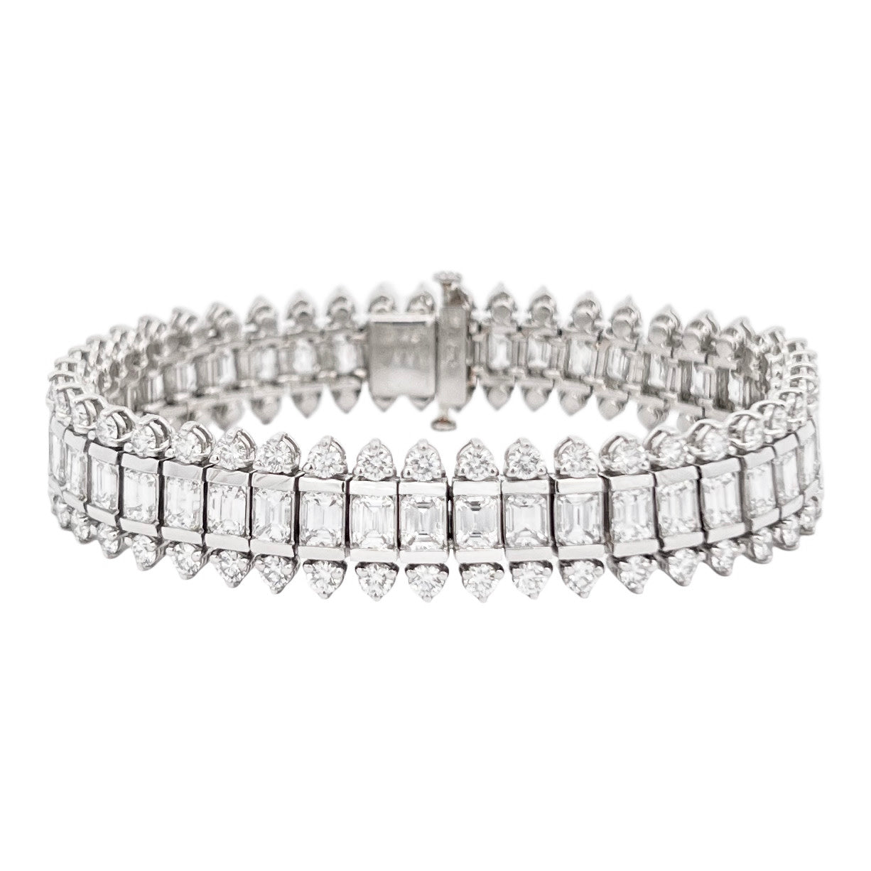 1960s Platinum Diamond Bracelet