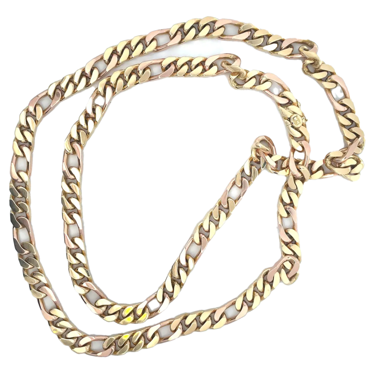 Bulgari 1970s 18KT Yellow Gold Long Chain Necklace front view