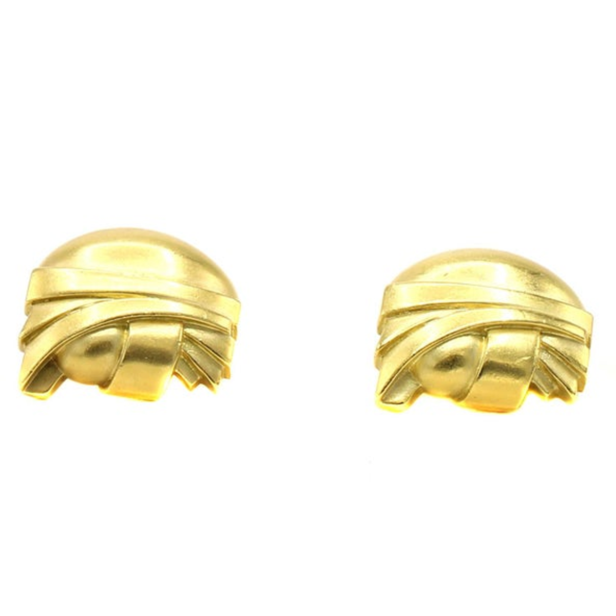 Barry Kieselstein-Cord 1980s 18KT Yellow Gold Earrings front