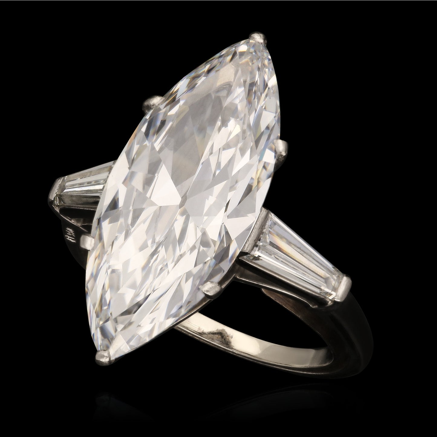 Bulgari 1960s Platinum Diamond Ring front