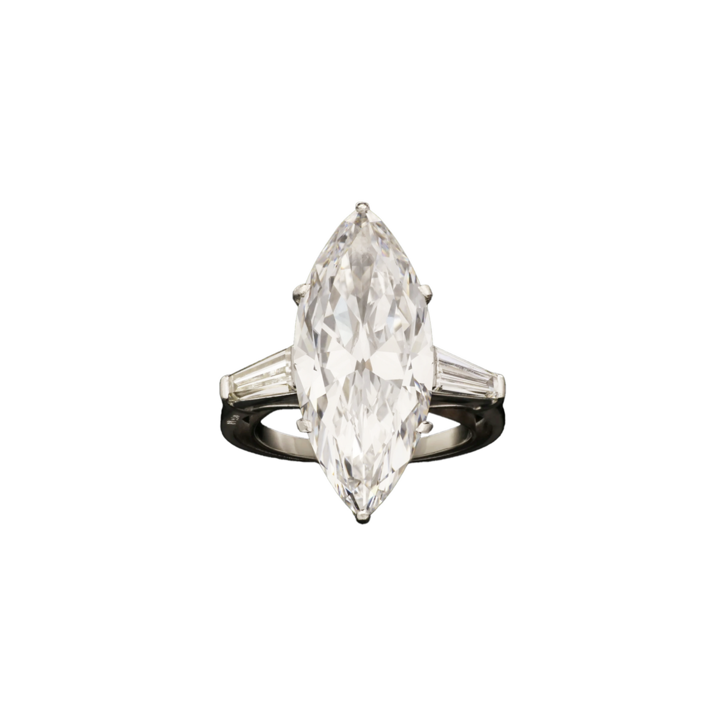 Bulgari 1960s Platinum Diamond Ring front