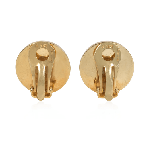 Tiffany & Co. Retro 14KT Yellow Gold Earrings back