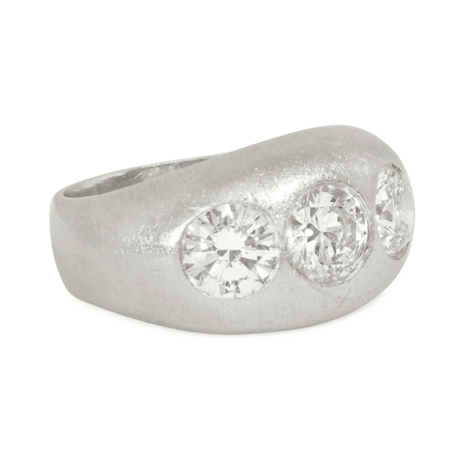 Art Deco Platinum Diamond Ring side