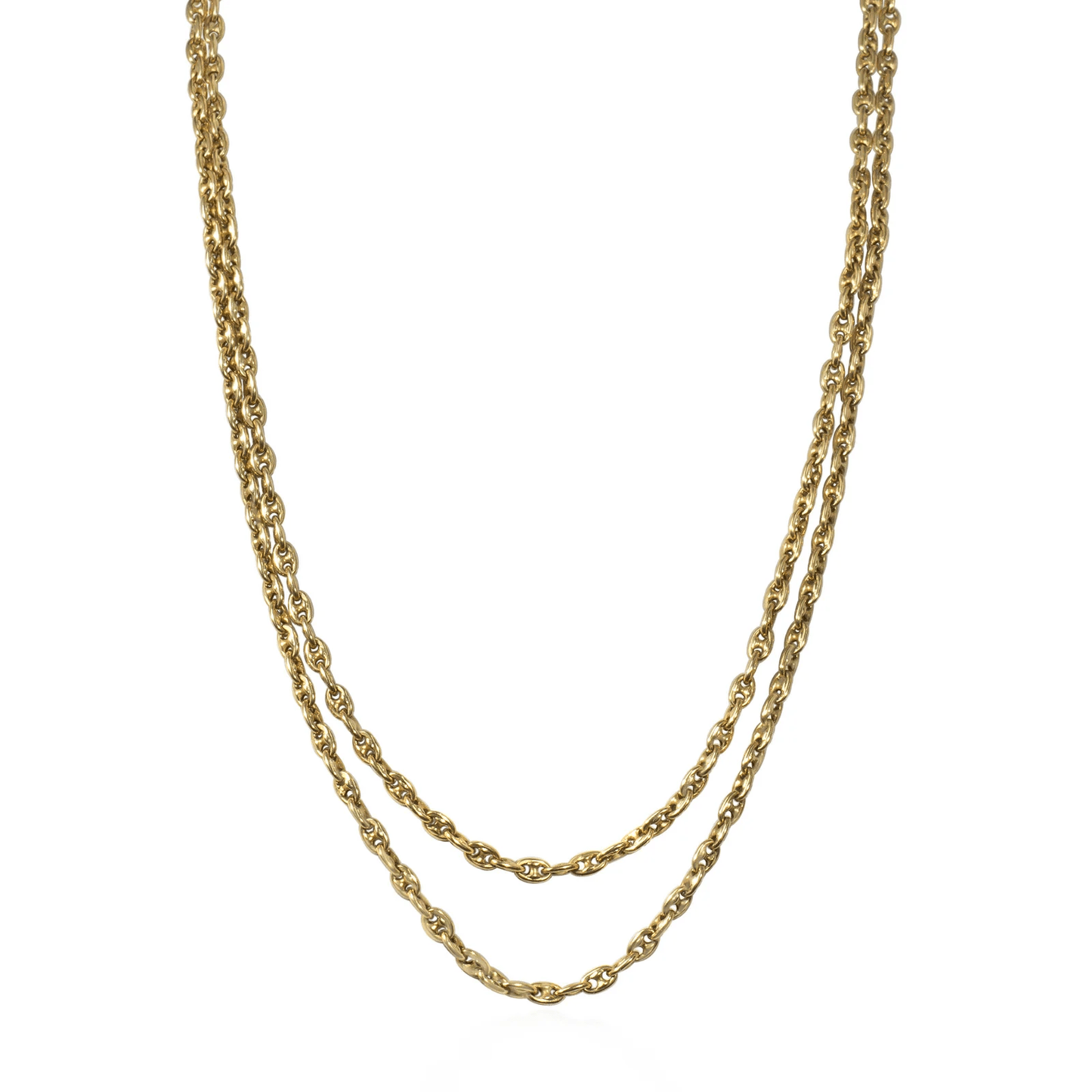 Victorian 18KT Yellow Gold Necklace front