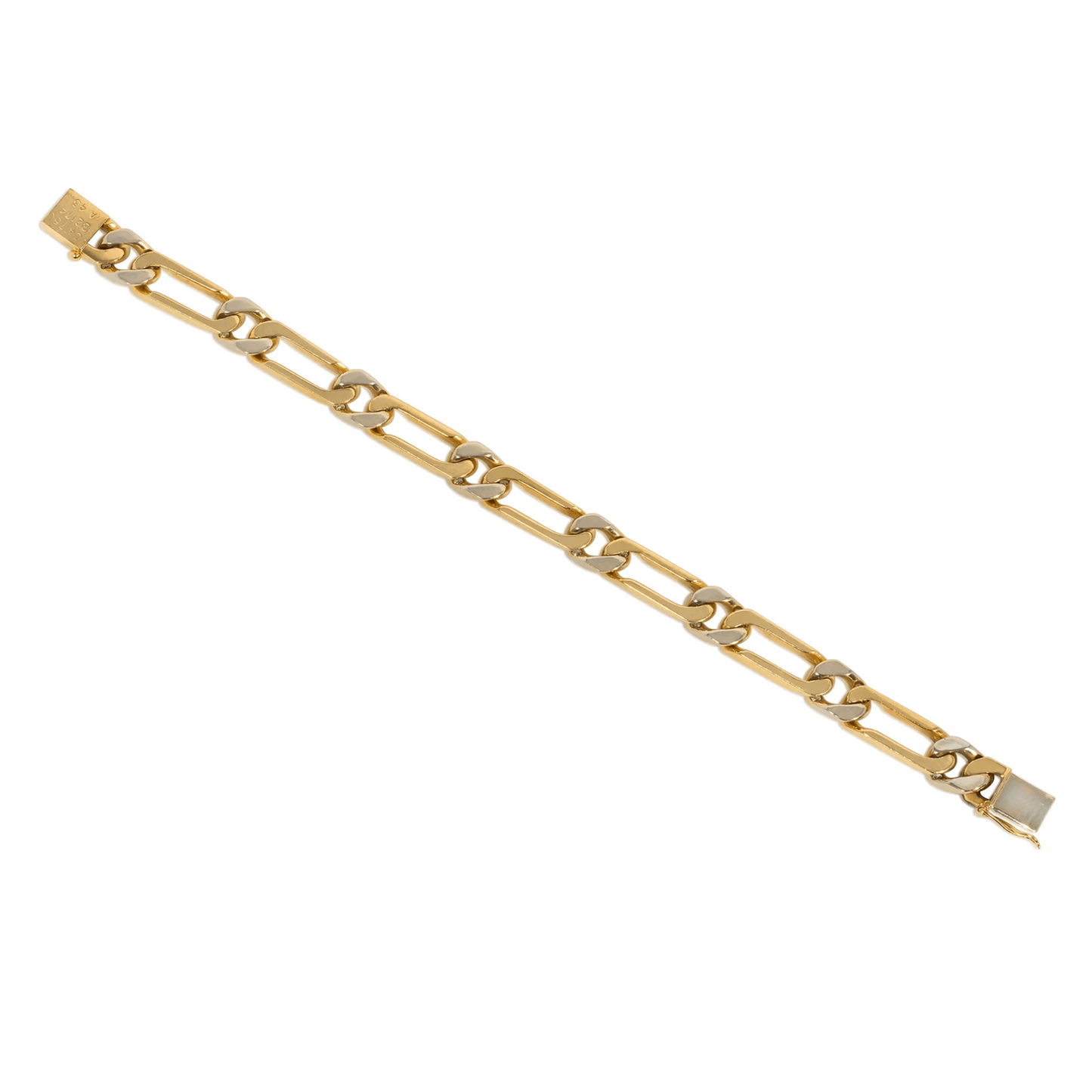 Van Cleef & Arpels French 1960s 18KT Yellow Gold Diamond Bracelet back