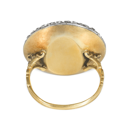Georgian 18KT Yellow Gold Diamond Ring back