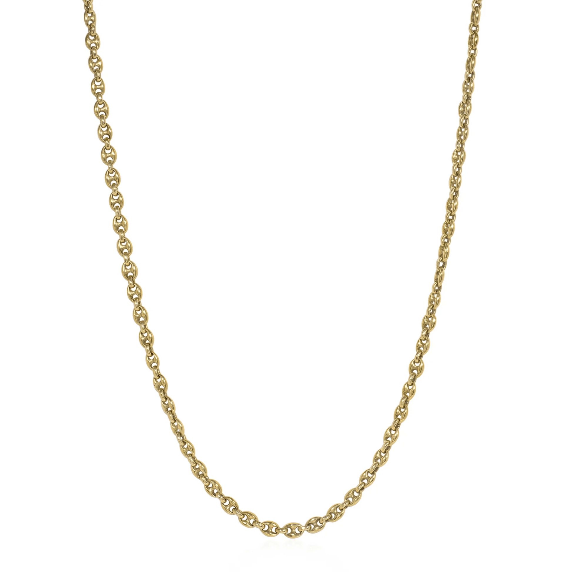 Post-1980s 18KT Yellow Gold Necklace front