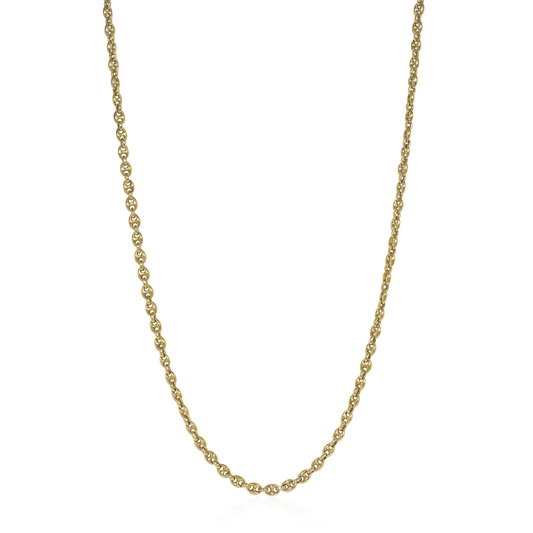 Post-1980s 18KT Yellow Gold Necklace front