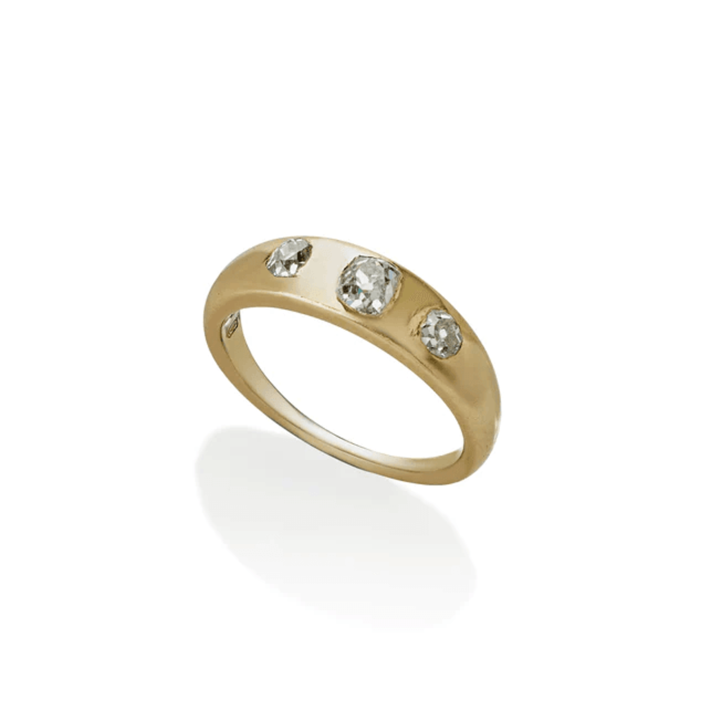 Victorian 18KT Yellow Gold Diamond Ring profile