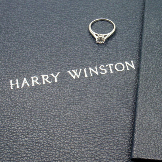 Harry Winston Post-1980s Platinum Diamond Ring top